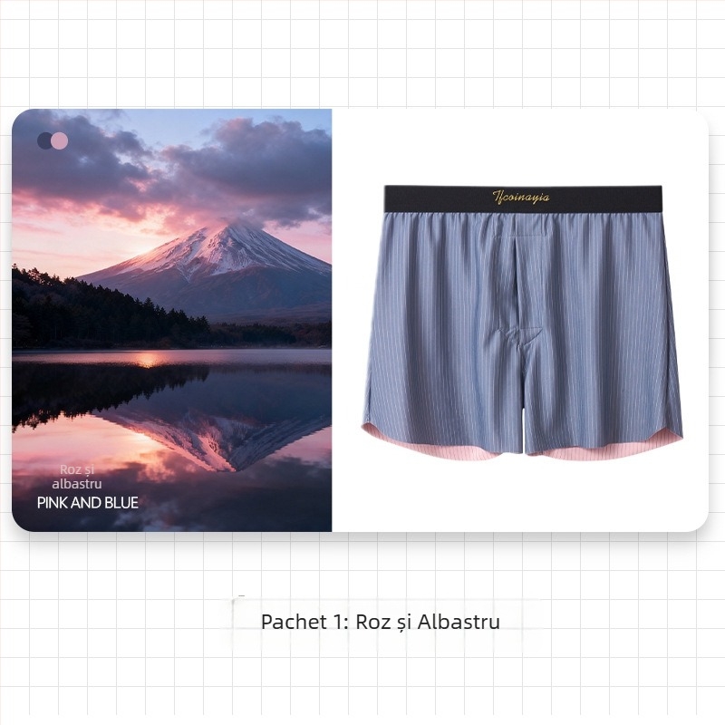 Boxeri pentru bărbați din nailon, talie medie, model: dungi/karo, tricotat