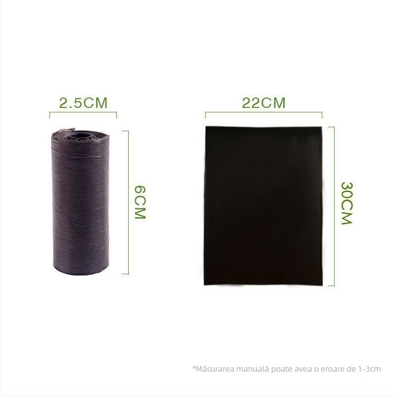 Pungi pentru dejecțiile de animale de companie, pentru câini și pisici, în rolă continuă, grosime normală