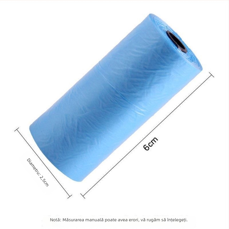 Pungi pentru dejecțiile de animale de companie, pentru câini și pisici, în rolă continuă, grosime normală