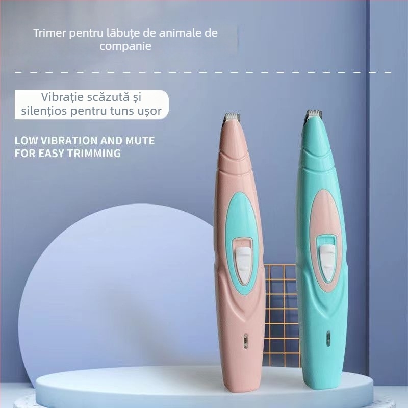 Mașină electrică de tuns pentru câini și pisici — corp ABS; lamă din oțel inoxidabil cu acoperire ceramică; potrivit pentru câini și pisici