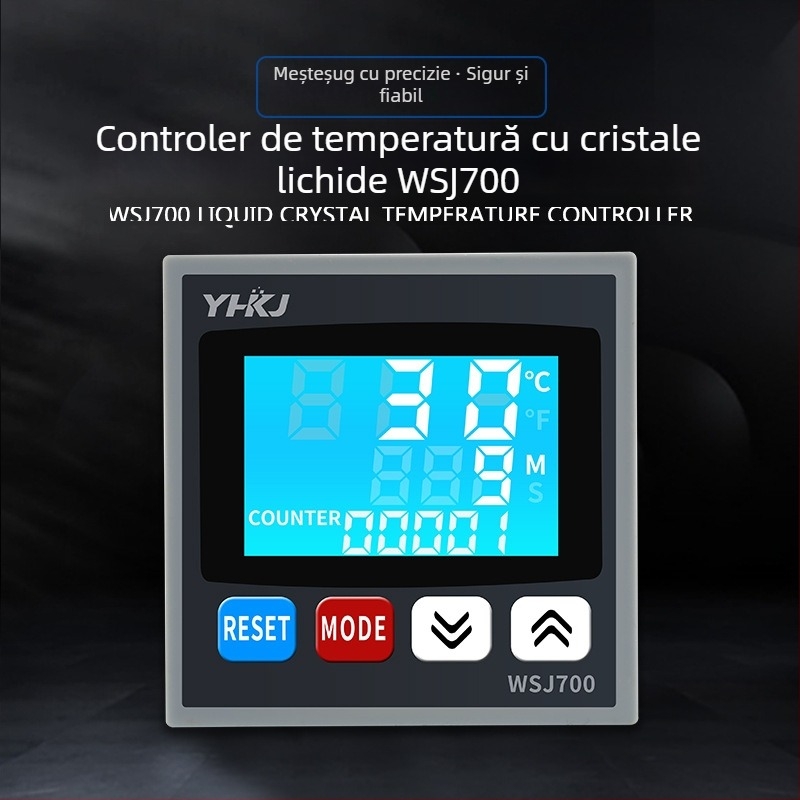 Termostat WSJ700 pentru controlul temperaturii de înaltă putere, reglabil, afișaj digital, control inteligent automat al temperaturii constante, 220V, instalare deschisă