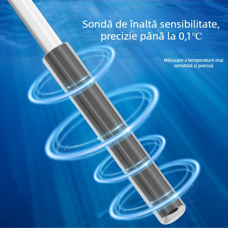 Termometru pentru acvariu, precizie înaltă, afișaj mare și cârlig