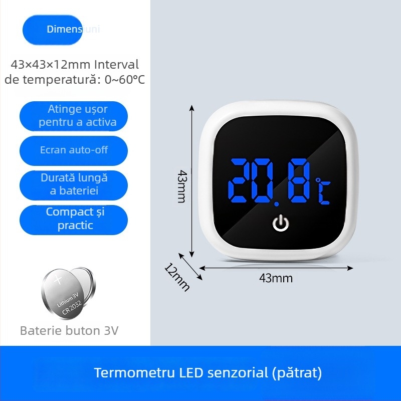 Termometru pentru acvariu, precizie înaltă, afișaj mare și cârlig