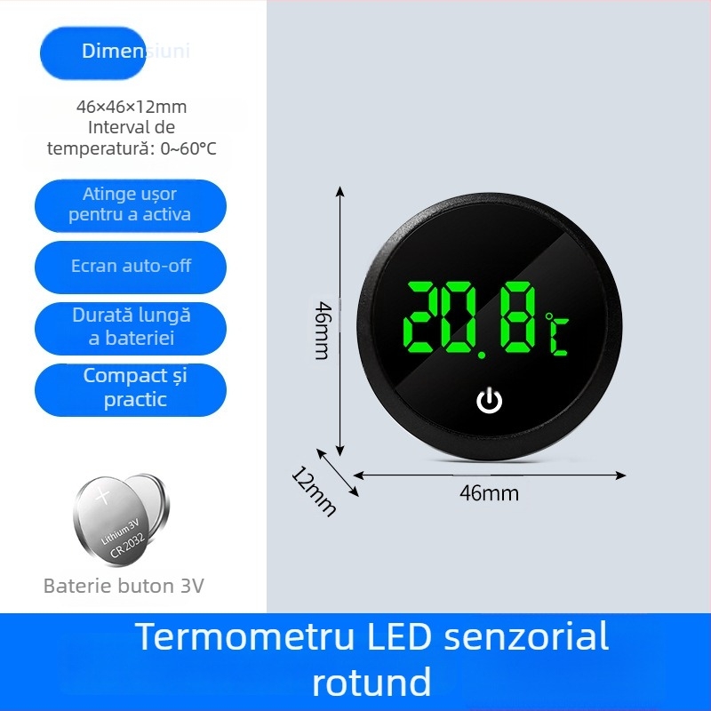Termometru pentru acvariu, precizie înaltă, afișaj mare și cârlig