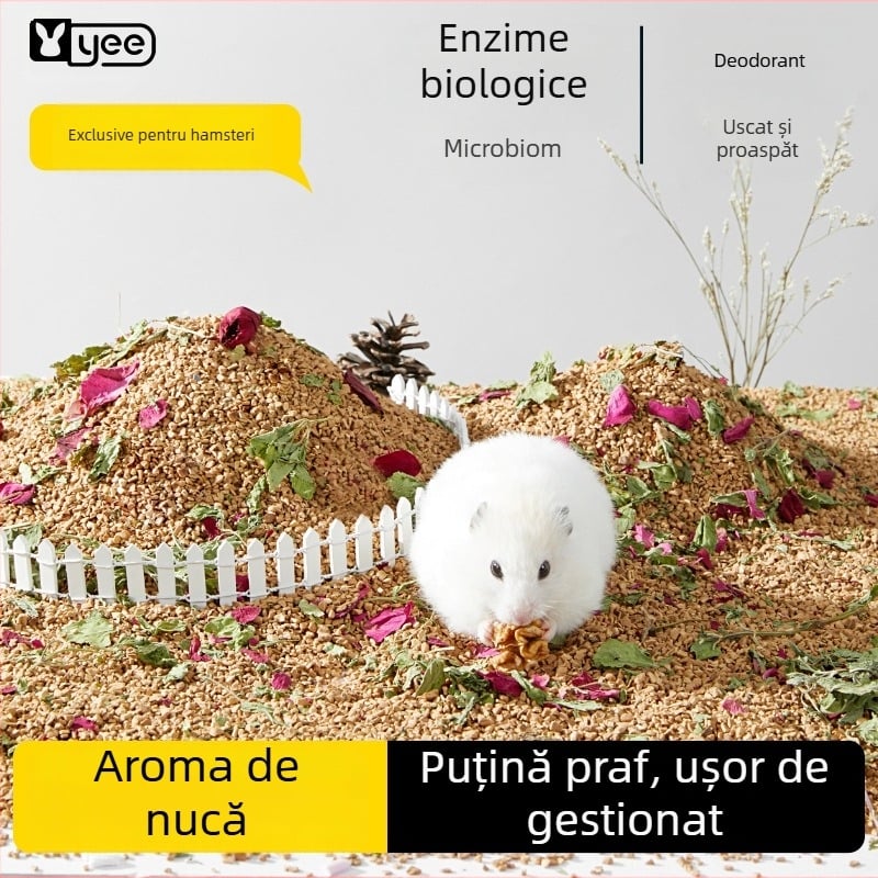 Așternut pentru hamster din nisip de nuc - Brand Yee - Unelte pentru îngrijire animale
