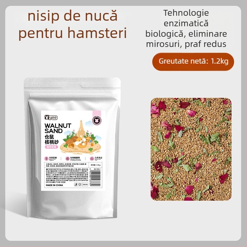 Așternut pentru hamster din nisip de nuc - Brand Yee - Unelte pentru îngrijire animale