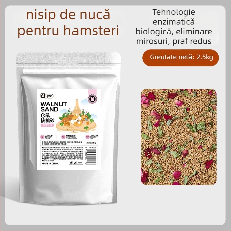 Așternut pentru hamster din nisip de nuc - Brand Yee - Unelte pentru îngrijire animale