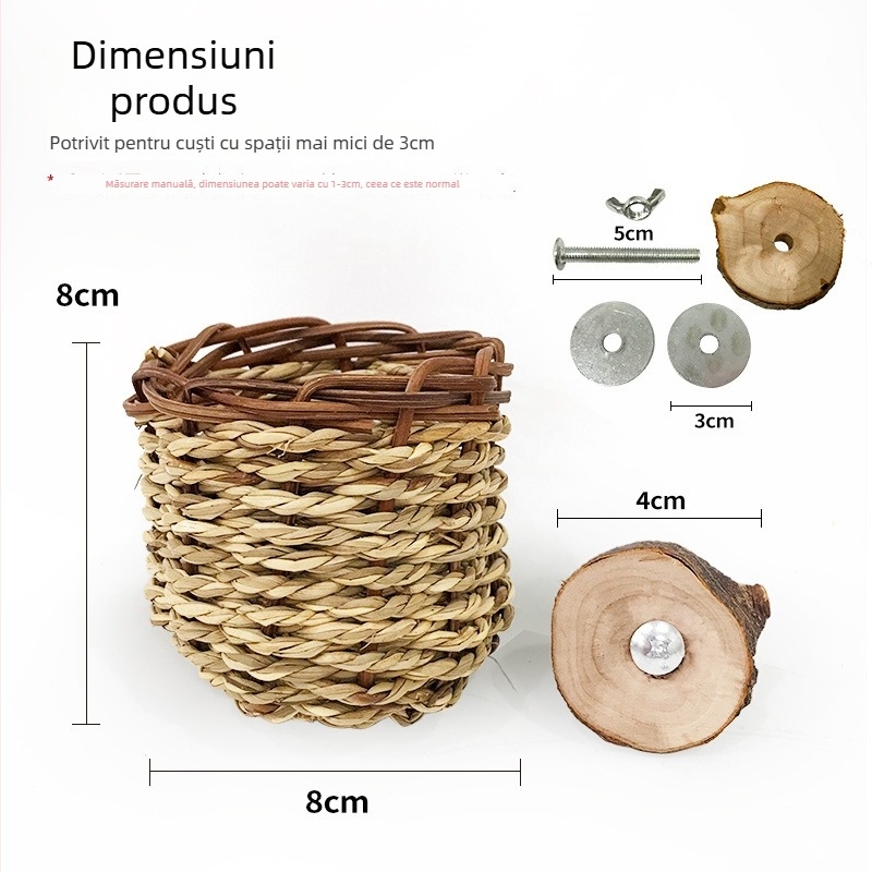 Carrot Valley cuib de păsări din pai țesut