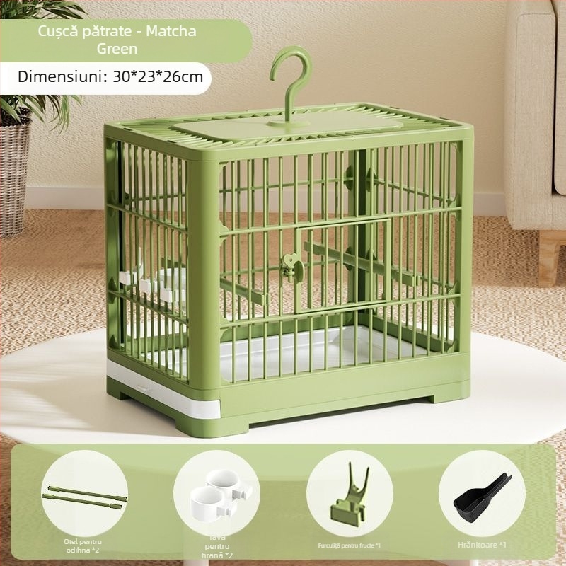 Cușcă pentru păsări din plastic, neimportată, (fără mărci private licențiate)