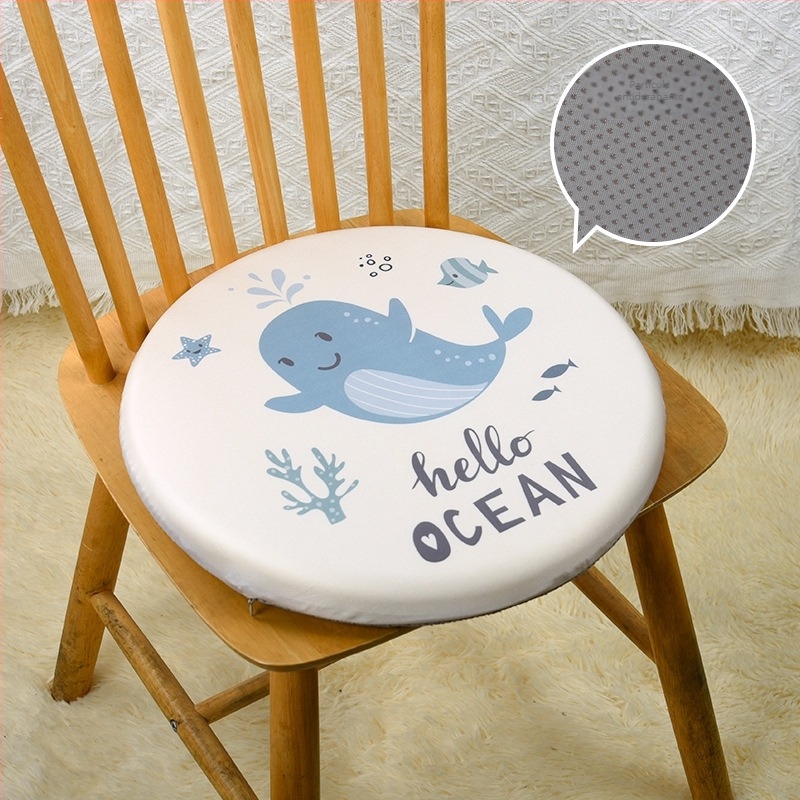 Perne rotundă pentru scaun, stil japonez, cu spumă de memorie, husă din 100% bumbac, pentru birou și clasă