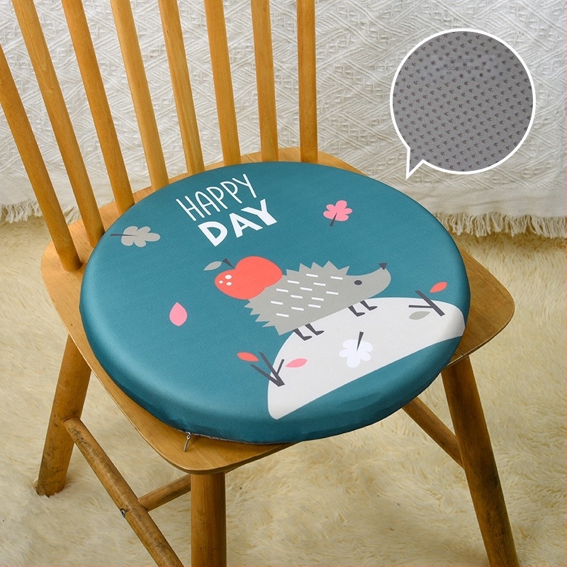 Perne rotundă pentru scaun, stil japonez, cu spumă de memorie, husă din 100% bumbac, pentru birou și clasă
