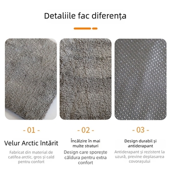 Lexuan Covoraș încălzitor pentru animale de companie cu suprafață din catifea Arctic, fibre de încălzire, strat de folie de aluminiu, bumbac termoizolant moale, țesătură antiderapantă – pentru câini