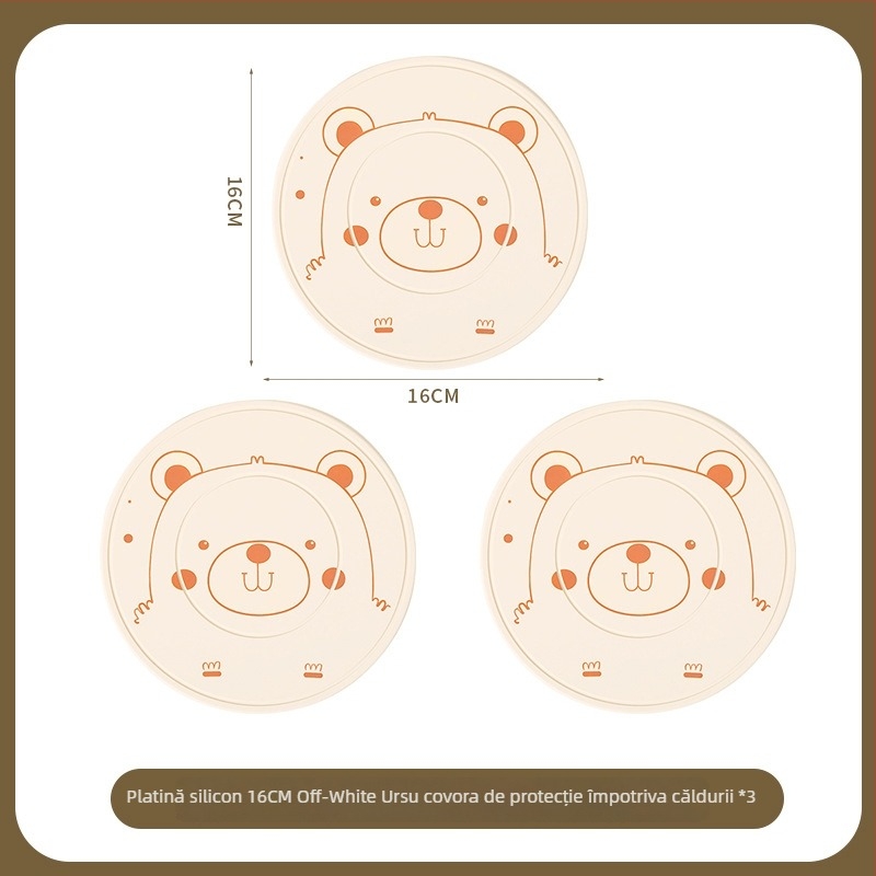 Covoraș termic din silicon pentru masă – rotund, stil modern minimalist, calitate premium