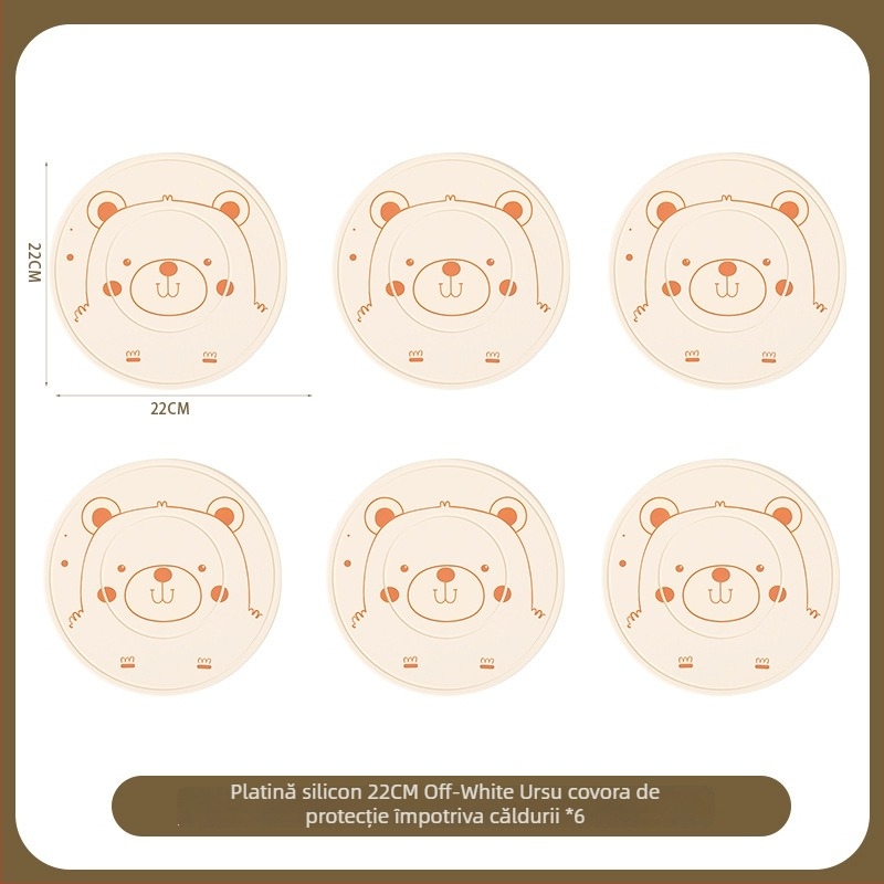 Covoraș termic din silicon pentru masă – rotund, stil modern minimalist, calitate premium
