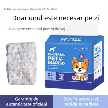 Linpeng pantaloni menstrual pentru câini – scutece din material textil nețesut de bumbac, potrivire universală, 60 buc.