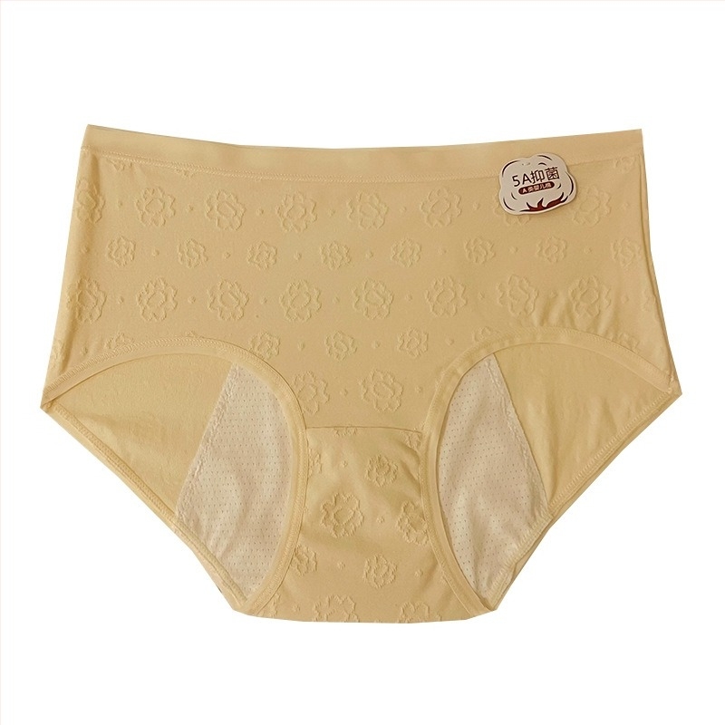 Chilot menstrual, talie medie, material principal 95% bumbac, căptușeală a zonei crac 100% bumbac; stil: slipuri; funcție: fiziologie.