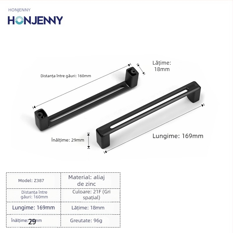 Mâner de ușă pentru dulap, modern minimalist, formă arcuită, aliaj de zinc, montaj pe suprafață, pentru garderobă