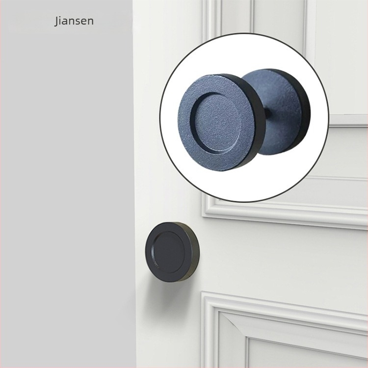 Mâner rotund pentru uși glisante – oțel carbon, finisaj cu pulverizare de plastic, stil modern minimalist