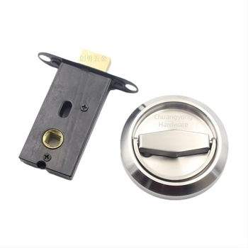 Mâner de ușă din oțel inoxidabil, invizibil – inel circular de tracțiune, model JCF-062, minimalism modern