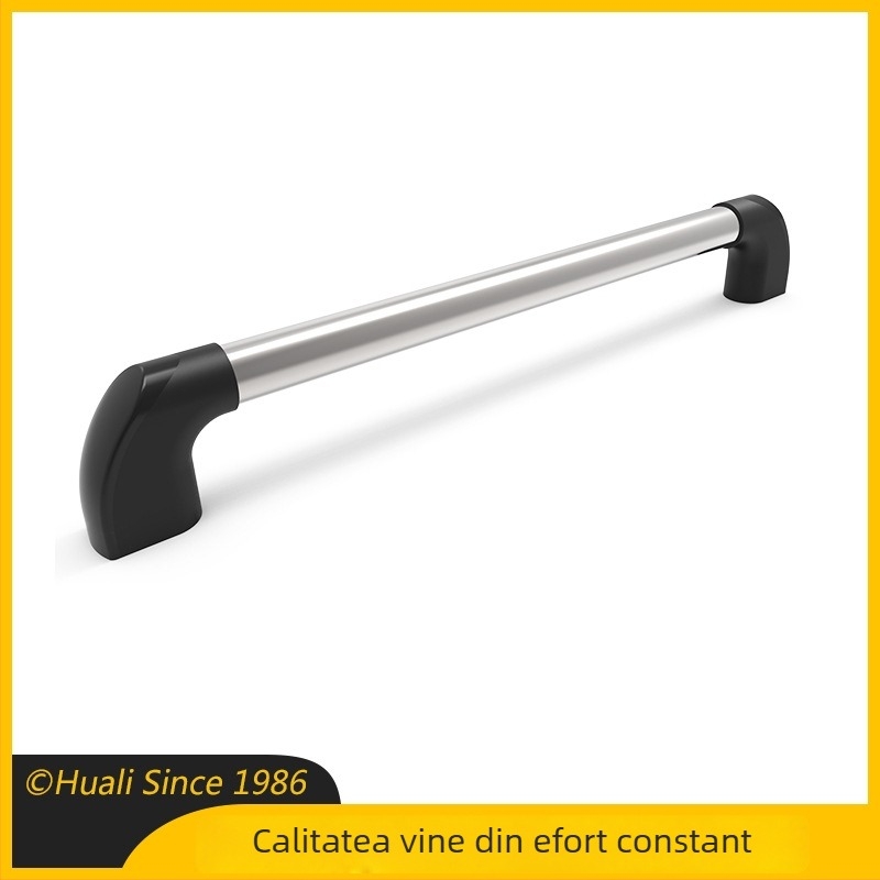 Mâner pentru dulap din aliaj de aluminiu – design circular cu arc sferic, finisaj galvanizat lucios, stil modern minimalist, personalizare disponibilă