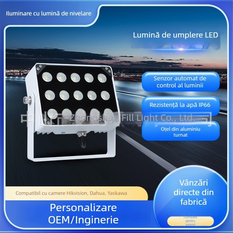 Lumină LED de monitorizare cu bliț – IP66, 15W, 1950 lm, AC 86-260V, model BG-15WBGD-X, pentru supravegherea traficului și recunoașterea plăcilor