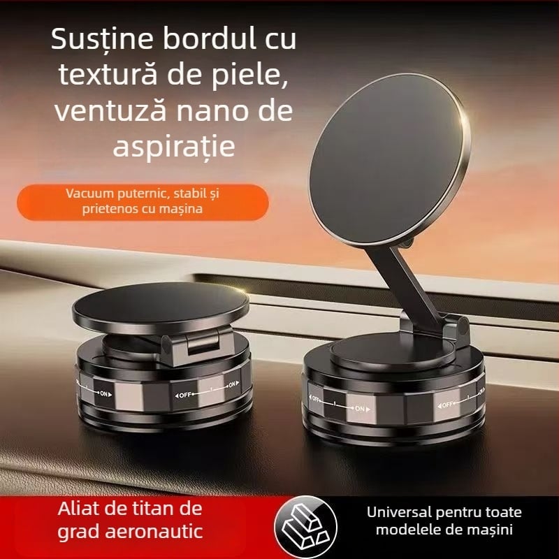 Suport pentru telefon auto cu ventuză și încărcare wireless – 20W, compatibil cu parbrizul frontal