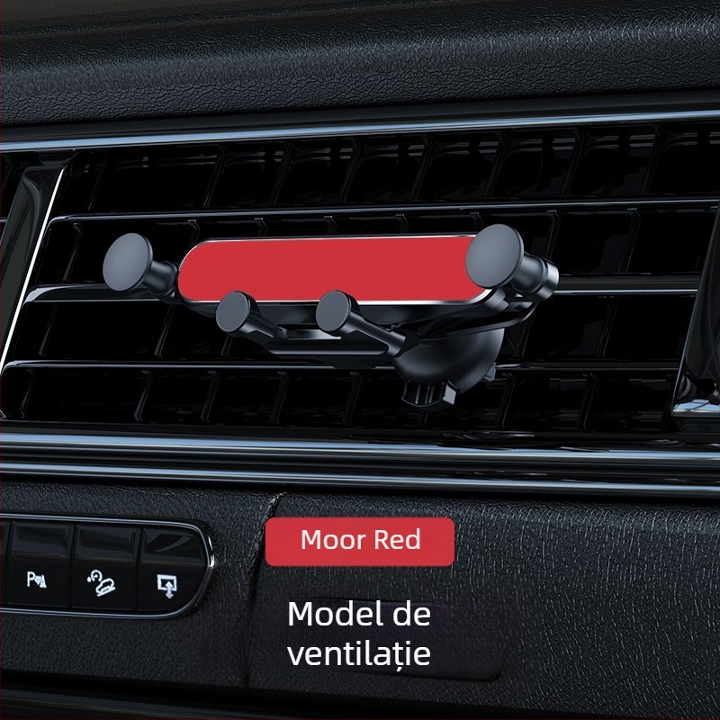 Suport pentru telefon auto cu gravitație - din aliaj, montaj pe ventilație, personalizabil