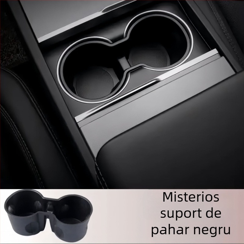 Suport pentru ceașcă și spațiu de depozitare pentru Tesla Model Y și Model 3 – limitator al consolei centrale