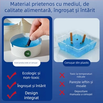 Scrumieră de unică folosință din hârtie pentru mașină, 100 g, primă clasă, producție biomimică
