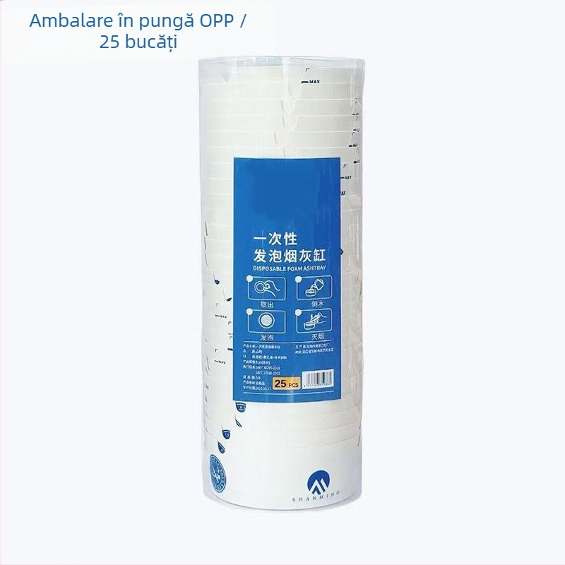 Scrumieră din plastic, de unică folosință, Jynb, stil simplu, marcă privată autorizată