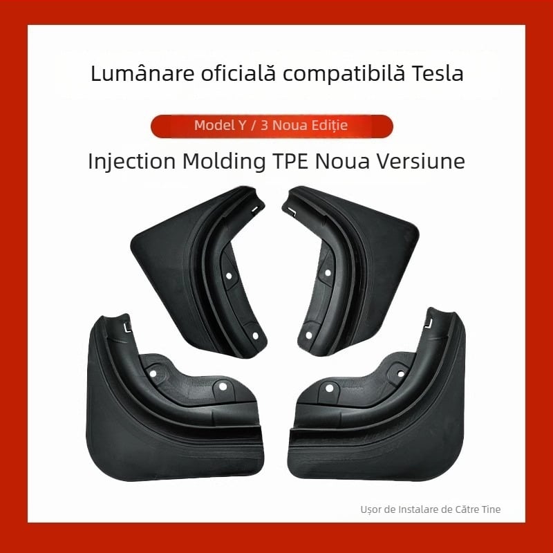 Protecție noroi față OEM pentru Tesla Model Y – Noua versiune, Material TPE