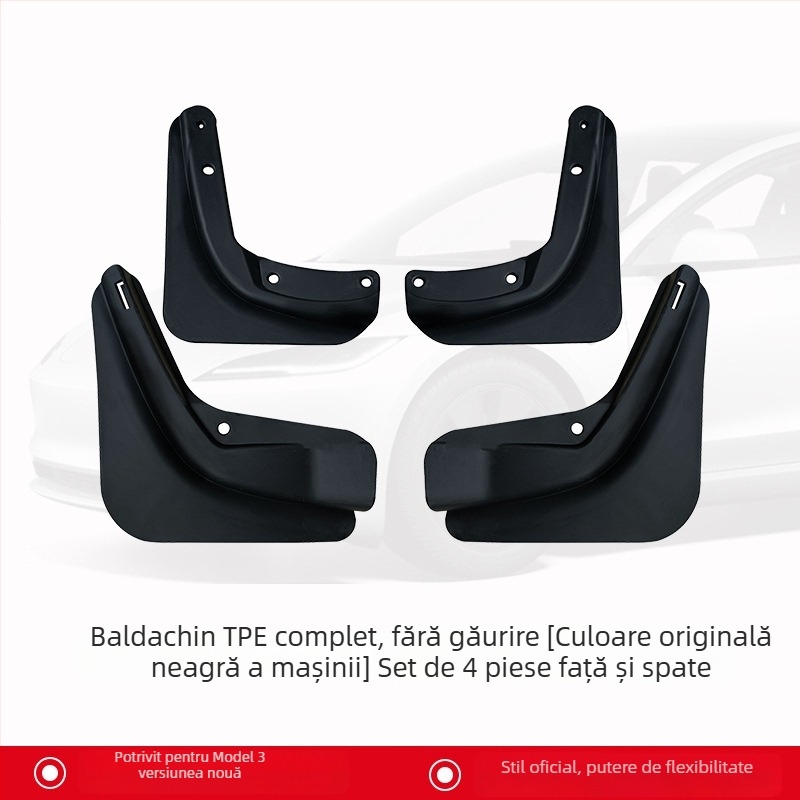 Protecție noroi față OEM pentru Tesla Model Y – Noua versiune, Material TPE