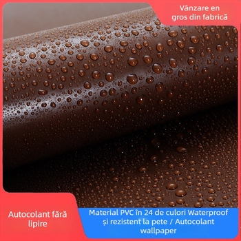 Tapet autoadeziv PVC pentru pereți și ferestre – rezistent la umiditate, model decorativ, stil modern minimalist, construcție cu trei straturi