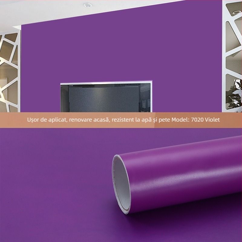 Tapet autoadeziv PVC pentru pereți și ferestre – rezistent la umiditate, model decorativ, stil modern minimalist, construcție cu trei straturi