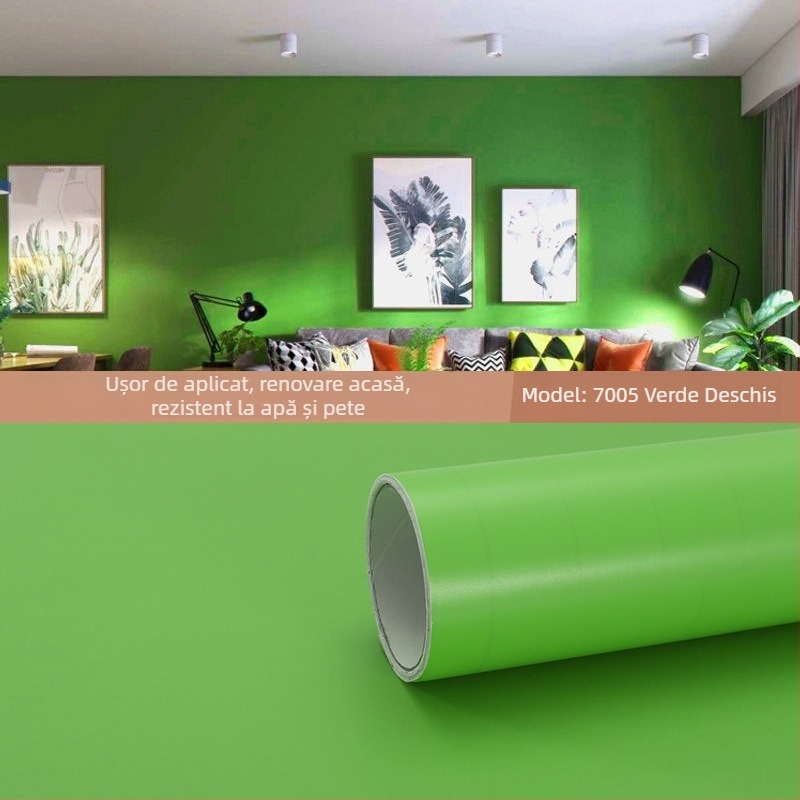 Tapet autoadeziv PVC pentru pereți și ferestre – rezistent la umiditate, model decorativ, stil modern minimalist, construcție cu trei straturi