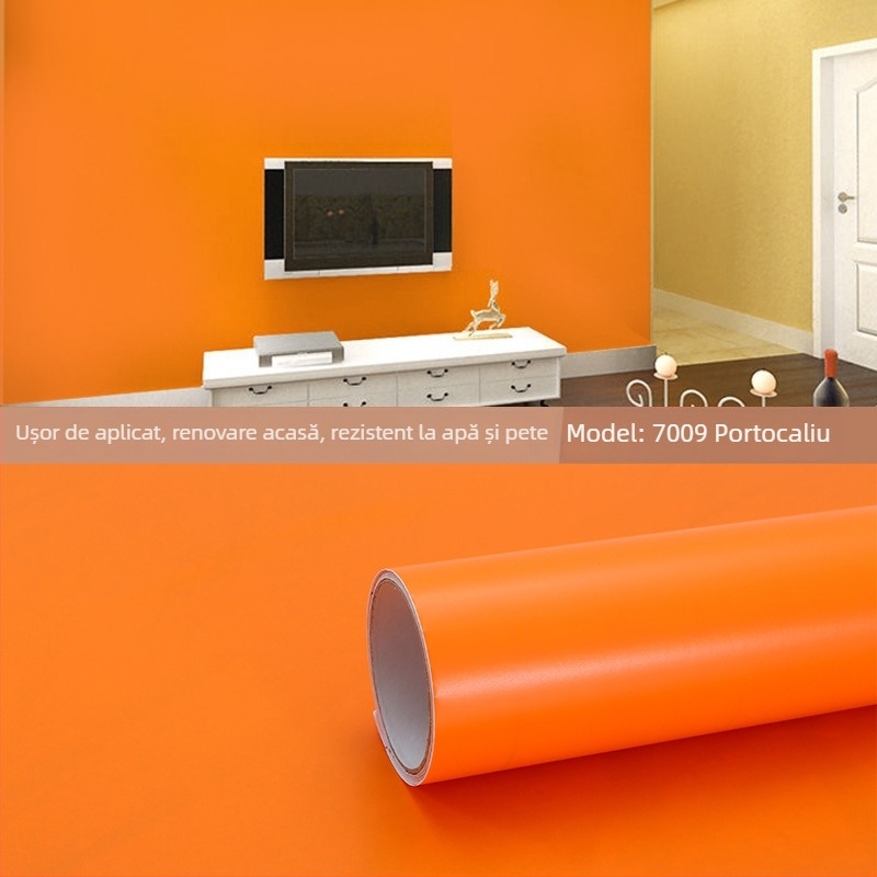 Tapet autoadeziv PVC pentru pereți și ferestre – rezistent la umiditate, model decorativ, stil modern minimalist, construcție cu trei straturi