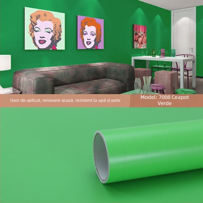 Tapet autoadeziv PVC pentru pereți și ferestre – rezistent la umiditate, model decorativ, stil modern minimalist, construcție cu trei straturi