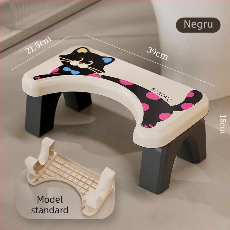 Scaun de toaletă pentru uz casnic — antiderapant, întărit, pentru copii (Material: PP; Fără pliere; Fără import)