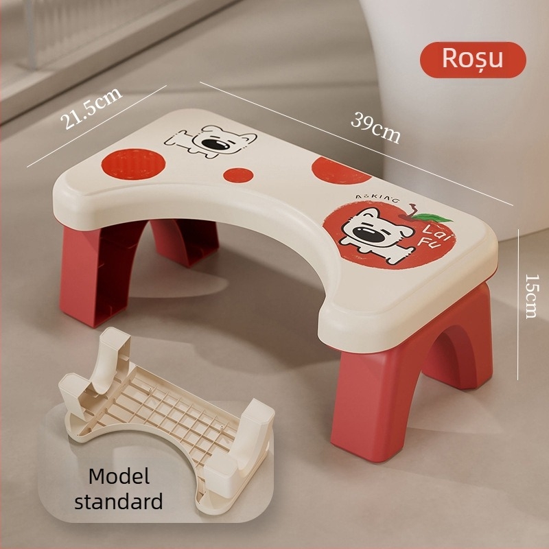 Scaun de toaletă pentru uz casnic — antiderapant, întărit, pentru copii (Material: PP; Fără pliere; Fără import)
