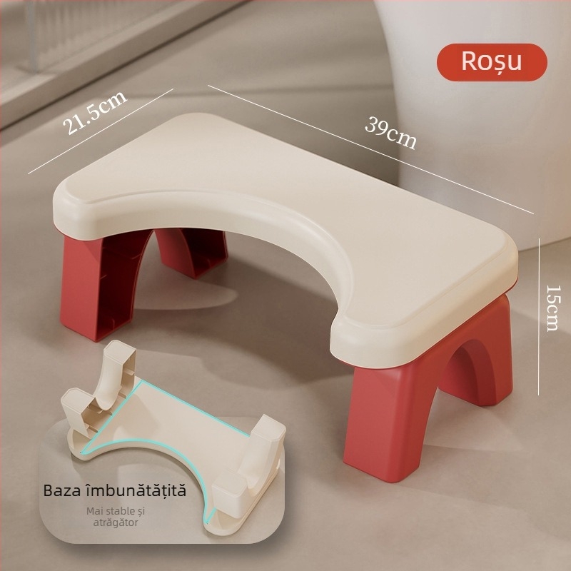Scaun de toaletă pentru uz casnic — antiderapant, întărit, pentru copii (Material: PP; Fără pliere; Fără import)