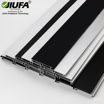 Plintă din aliaj de aluminiu, profil plat modern, model DF-30201, finisaj oxidat