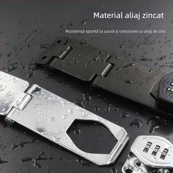 Încuțare dulap Jin Aoding din aliaj de zinc, instalare fără găuri, blocare pentru sertar/ garderobă cu unghi de 90°, model 2023.1.7, etichetă privată licențiată disponibilă