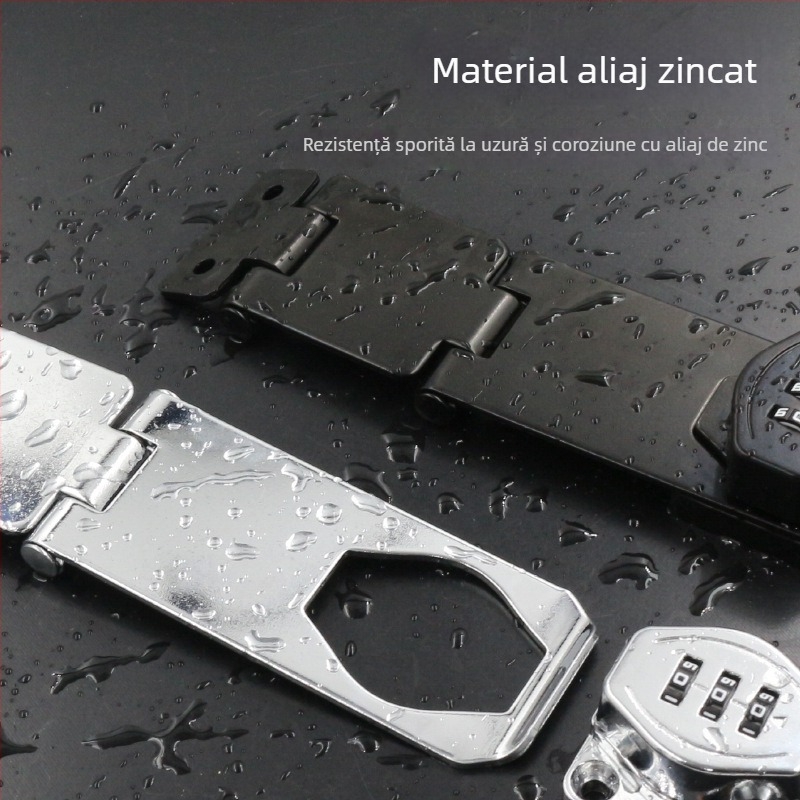 Încuțare dulap Jin Aoding din aliaj de zinc, instalare fără găuri, blocare pentru sertar/ garderobă cu unghi de 90°, model 2023.1.7, etichetă privată licențiată disponibilă