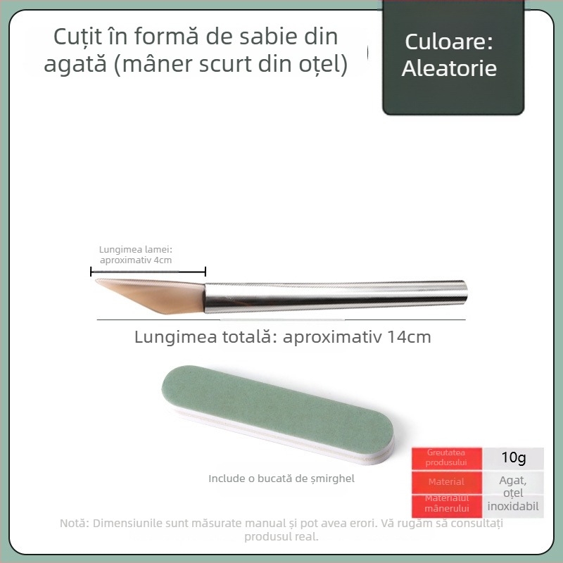 Cuțit de polisare pentru bijuterii, agat, Brand Win Win, Pentru întreținerea bijuteriilor, Origine China