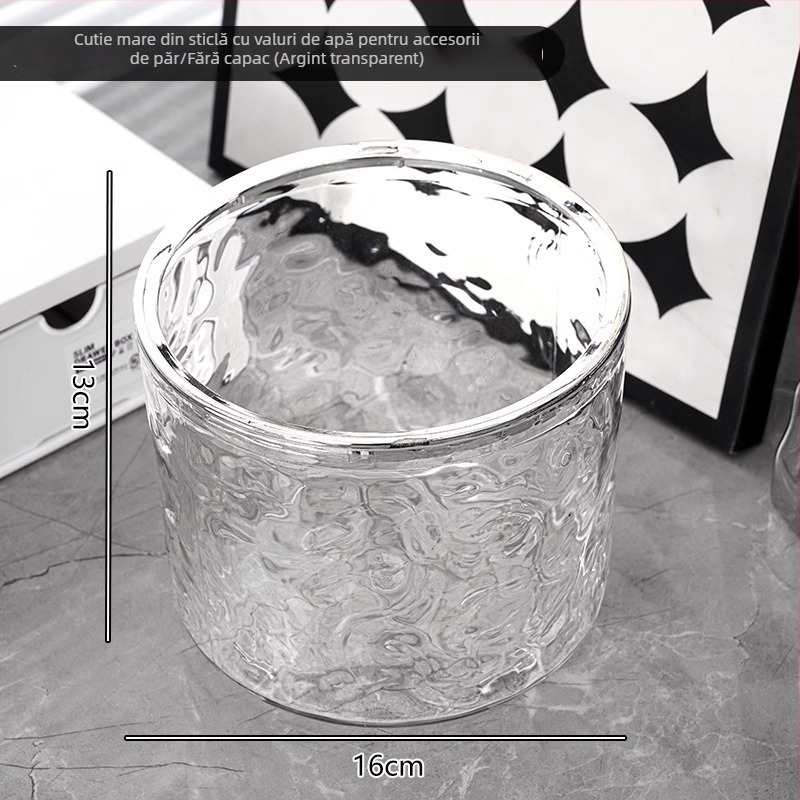 Cutie de depozitare pentru accesorii de păr, plastic, capacitate 18 L, stil japonez, imprimare logo disponibil