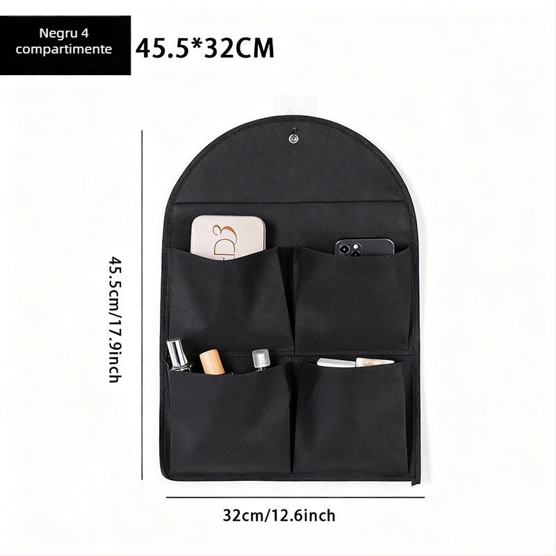 Sac de depozitare atârnat pe perete pentru dulap, țesătură nețesută, organizator de dormitor multipurpose, potrivit pentru CD-uri, reviste și cărți poștale, model pentru ușă