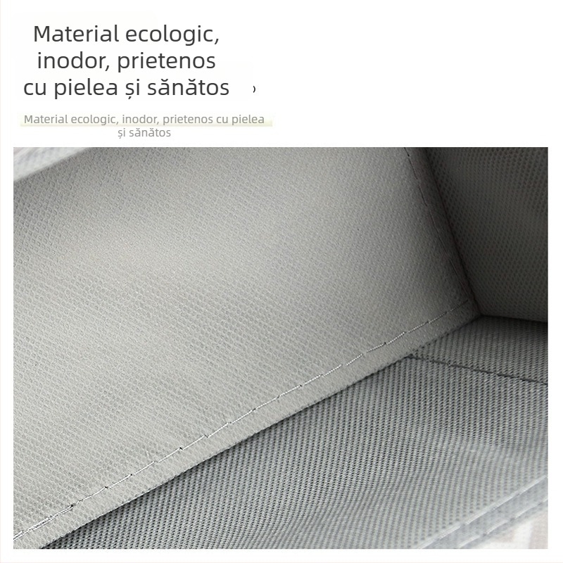 Sac de depozitare pentru ușă, din fibră nețesută, cu patru compartimente, pentru garderobă și dormitor, multifuncțional