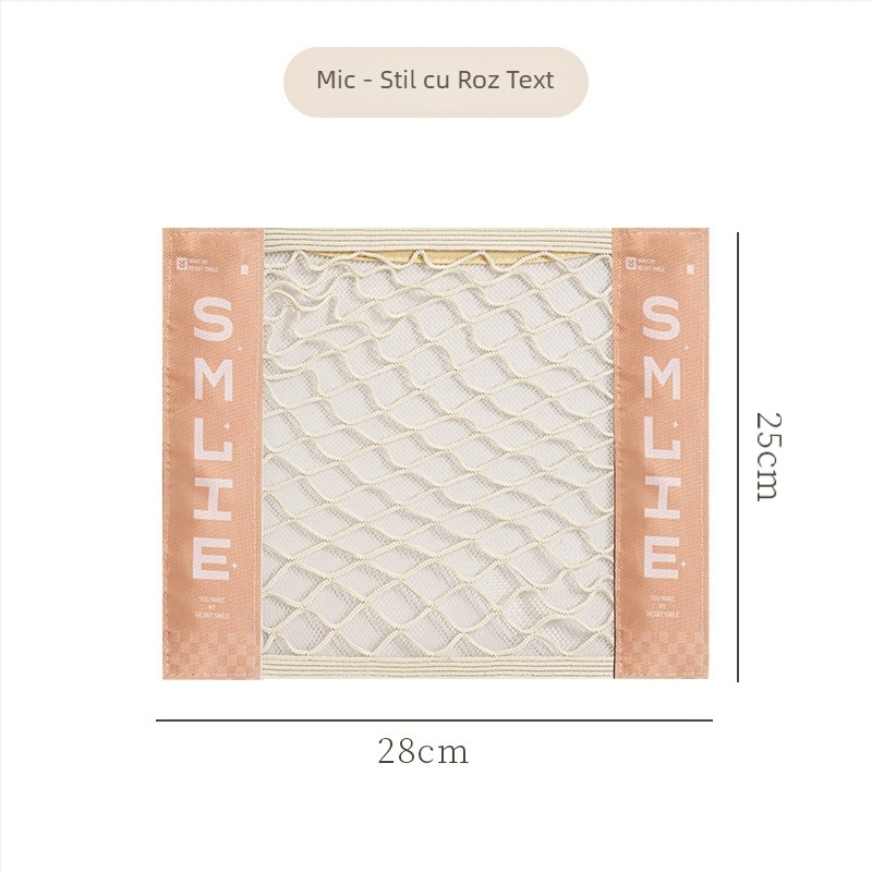 Geantă de depozitare din plasă pentru bucătărie, montare pe perete cu Velcro, poliester, model Y, multifuncțională