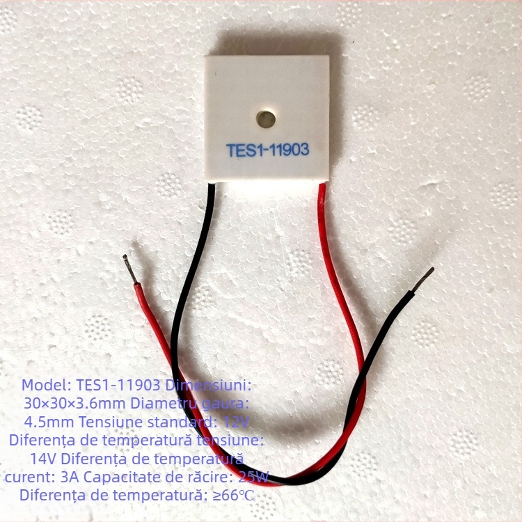 Modul termoelectric de răcire TEC1-07106 TES1-12701 – 12V, Yandong, material semiconductor