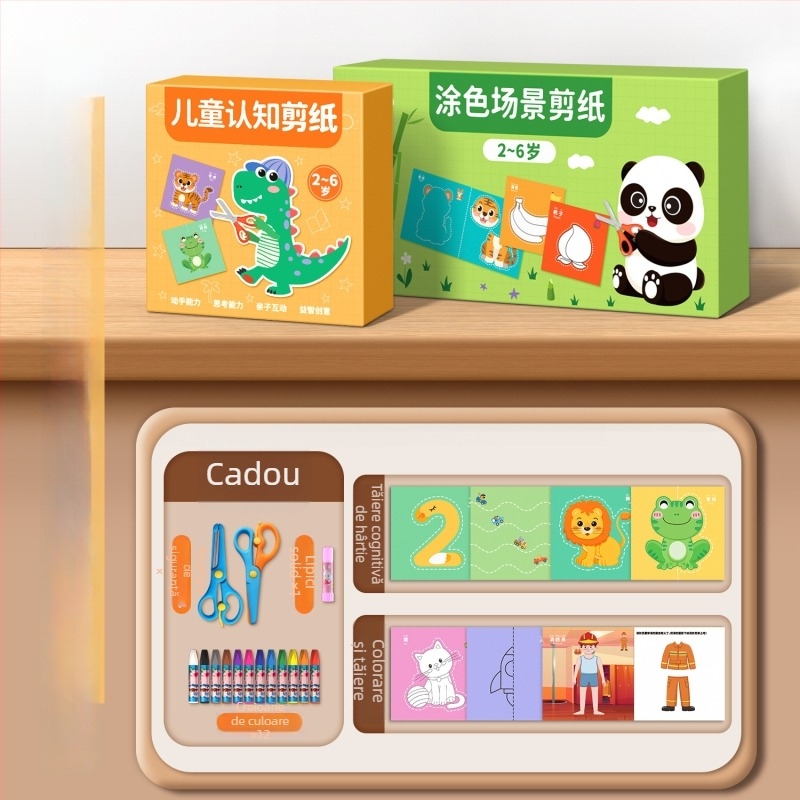 Set de origami 3D pentru copii – jucărie educațională din hârtie pentru vârsta 4–6 ani